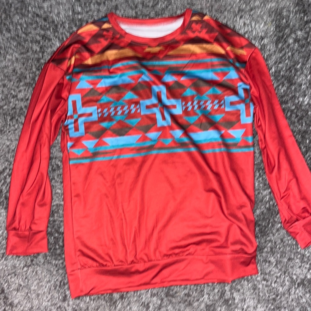 Aztec Print Crew neck
